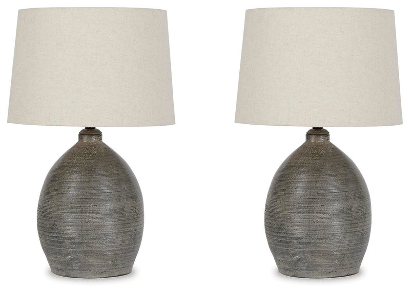 Joyelle Gray Table Lamp (Set of 2) - L100744X2