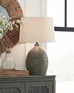 Joyelle Gray Table Lamp - Gate FurnitureTable Lamp