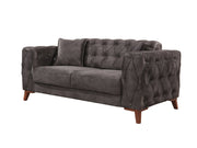 Joza 65" Wide Tufted Extendable Loveseat - Gate FurnitureLoveseat
