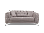 Joza 65" Wide Tufted Extendable Loveseat - Gate FurnitureLoveseat