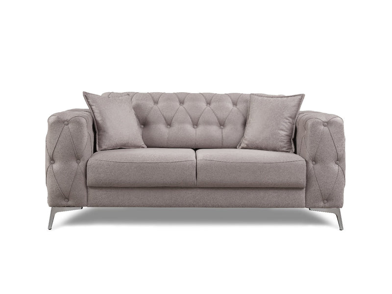 Joza 65" Wide Tufted Extendable Loveseat - Gate FurnitureLoveseat