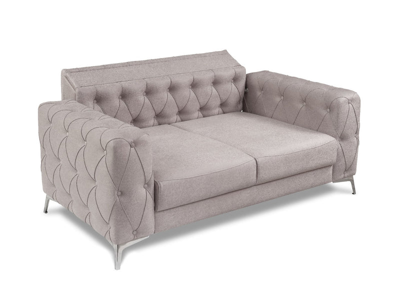 Joza 65" Wide Tufted Extendable Loveseat - Gate FurnitureLoveseat