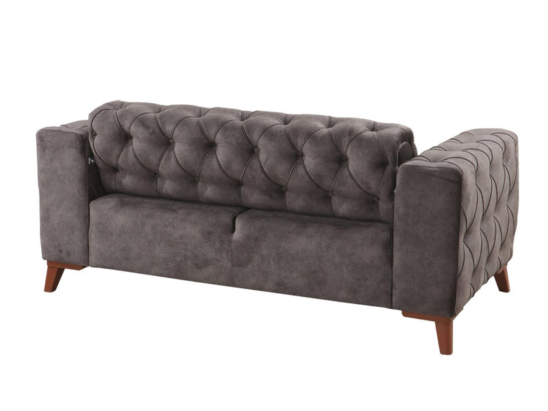 Joza 65" Wide Tufted Extendable Loveseat - Gate FurnitureLoveseat