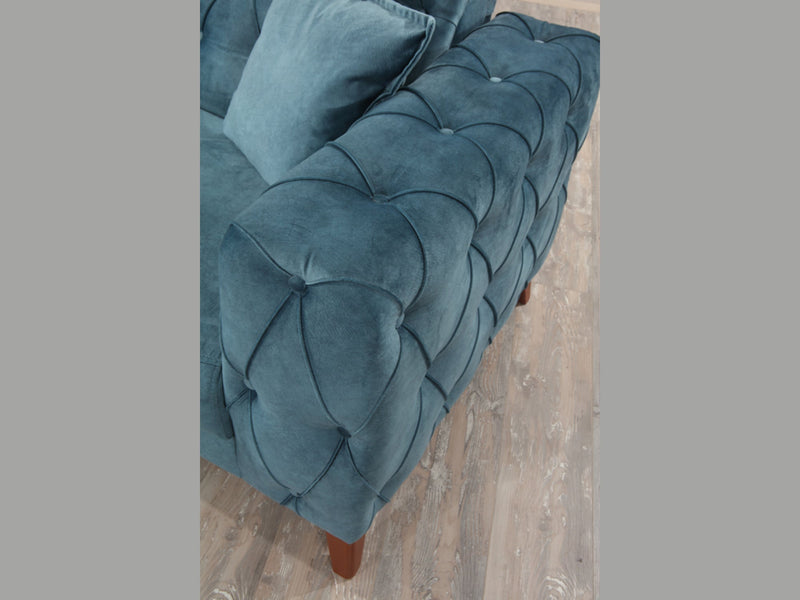 Joza 87" Wide Tufted Extendable Sofa - Gate FurnitureSofas