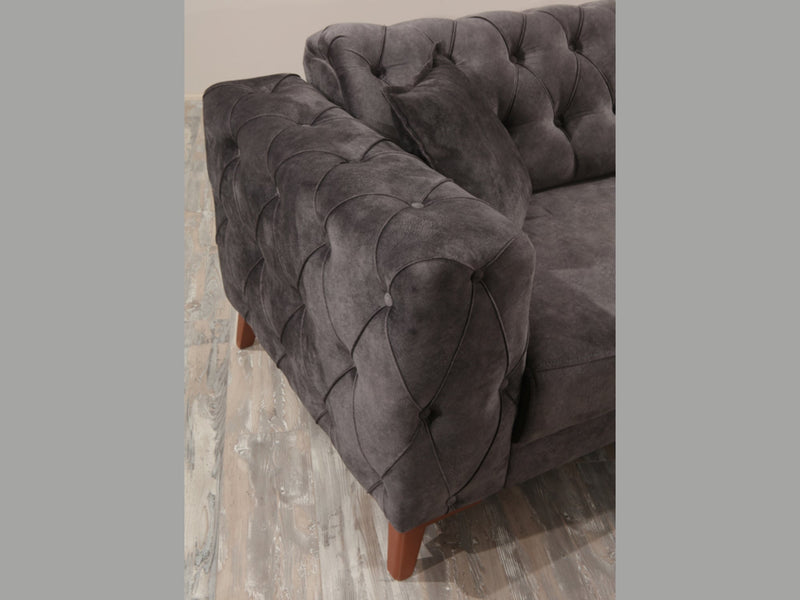Joza 87" Wide Tufted Extendable Sofa - Gate FurnitureSofas
