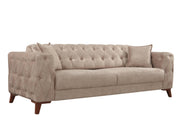 Joza 87" Wide Tufted Extendable Sofa - Gate FurnitureSofas