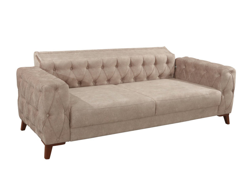 Joza 87" Wide Tufted Extendable Sofa - Gate FurnitureSofas