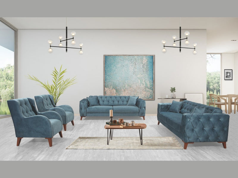 Joza 87" Wide Tufted Extendable Sofa - Gate FurnitureSofas