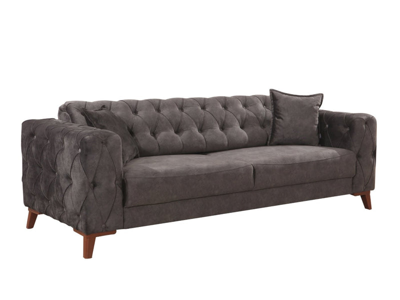 Joza 87" Wide Tufted Extendable Sofa - Gate FurnitureSofas