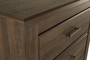 Juararo Dark Brown Chest of Drawers - Gate FurnitureChest