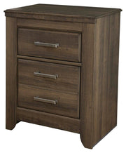 Juararo Dark Brown King Panel Bed and 2 Nightstands - B251B45