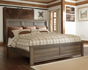 Juararo Dark Brown King Panel Bed, Dresser, Chest and 2 Nightstands - B251B39