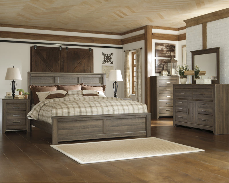 Juararo Dark Brown Panel Bedroom Set - Gate FurnitureBedroom Set