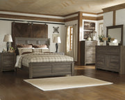 Juararo Dark Brown Panel Bedroom Set - Gate FurnitureBedroom Set