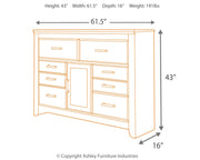 Juararo Queen Panel Bed with Dresser in Dark Brown - PKG004081