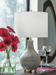 Judlen Gray/Gold Finish Table Lamp - L100844