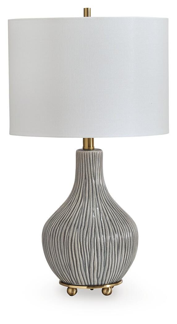 Judlen Gray/Gold Finish Table Lamp - L100844