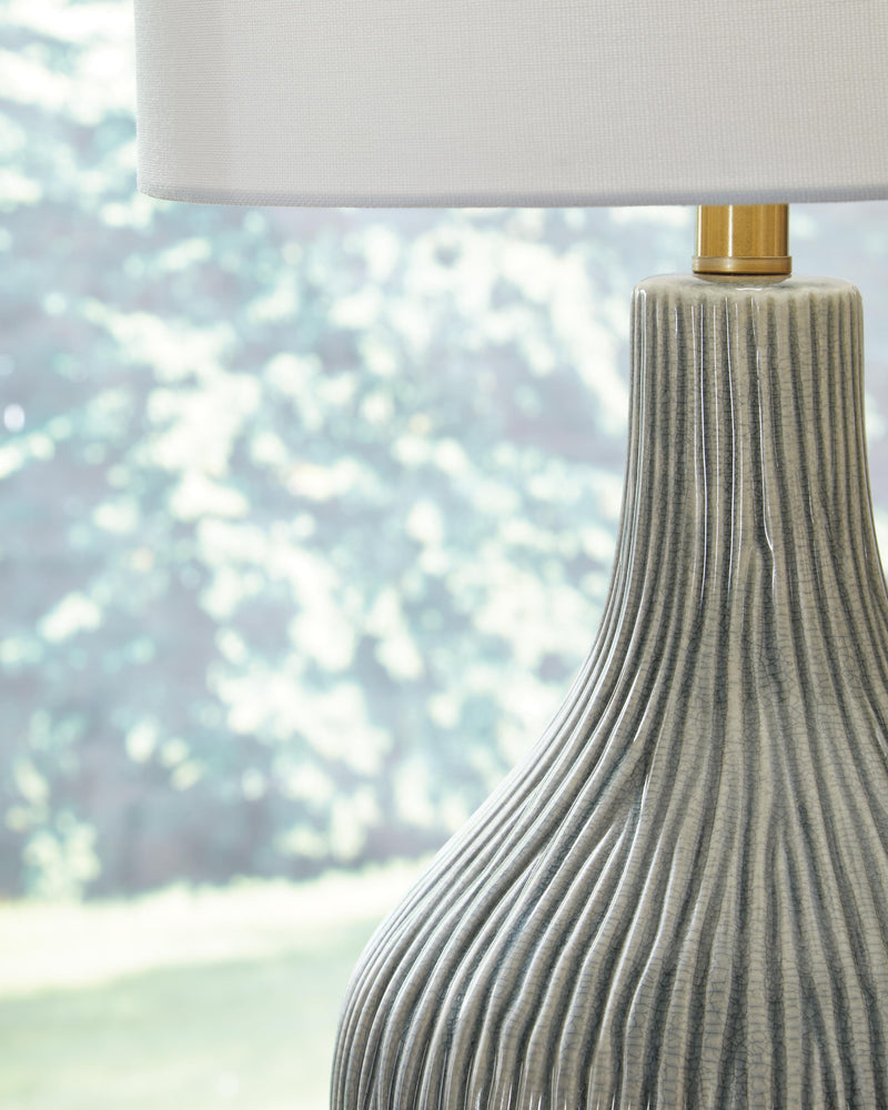 Judlen Gray/Gold Finish Table Lamp - L100844