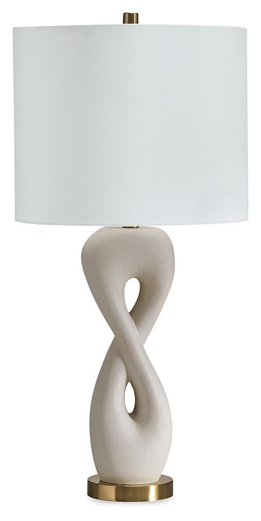 Judrich White/Gold Finish Table Lamp - L236024