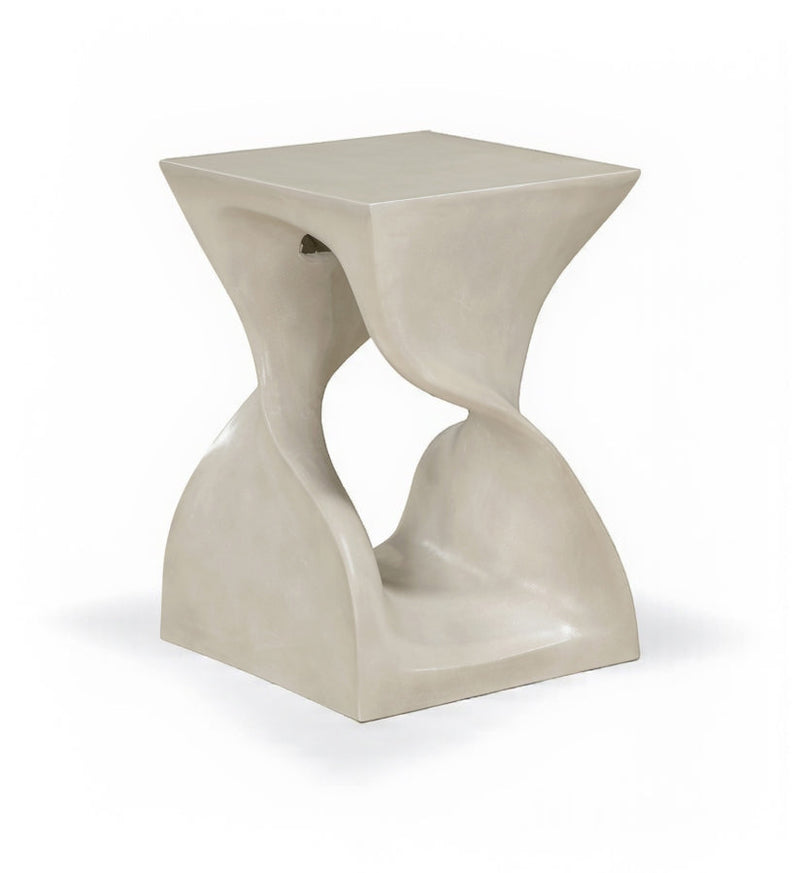 Jula Concrete End Table in Beige - 626Sand-ET