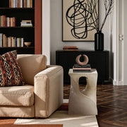 Jula Concrete End Table in Beige - 626Sand-ET