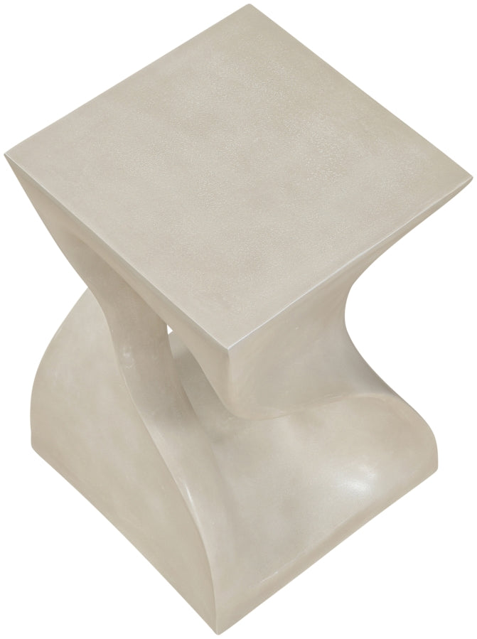 Jula Concrete End Table in Beige - 626Sand-ET