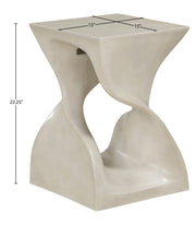 Jula Concrete End Table in Beige - 626Sand-ET