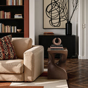 Jula Concrete End Table in Brown - 626Brown-ET