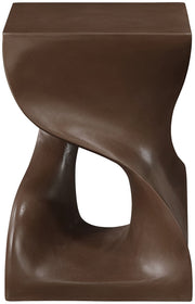 Jula Concrete End Table in Brown - 626Brown-ET