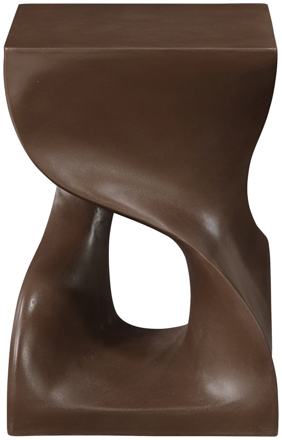 Jula Concrete End Table in Brown - 626Brown-ET
