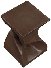 Jula Concrete End Table in Brown - 626Brown-ET