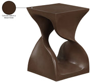 Jula Concrete End Table in Brown - 626Brown-ET