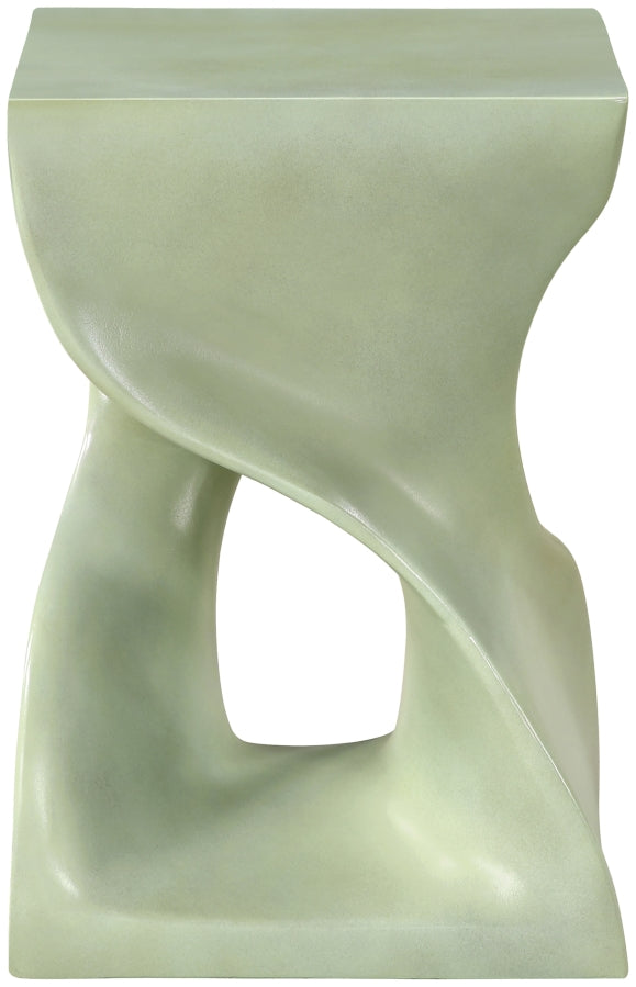 Jula Concrete End Table in Green - 626Green-ET