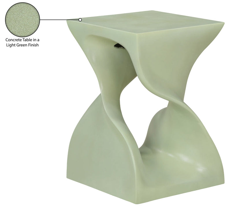 Jula Concrete End Table in Green - 626Green-ET