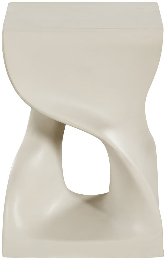 Jula Concrete End Table in Taupe - 626Taupe-ET