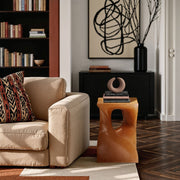 Jula Concrete End Table in Terracotta - 626Terracotta-ET