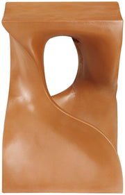 Jula Concrete End Table in Terracotta - 626Terracotta-ET