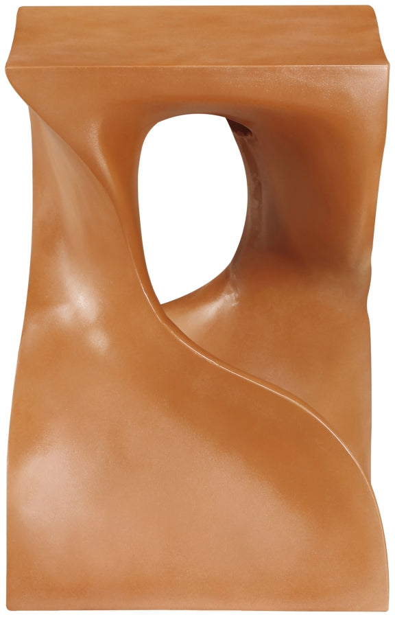 Jula Concrete End Table in Terracotta - 626Terracotta-ET