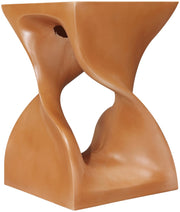 Jula Concrete End Table in Terracotta - 626Terracotta-ET