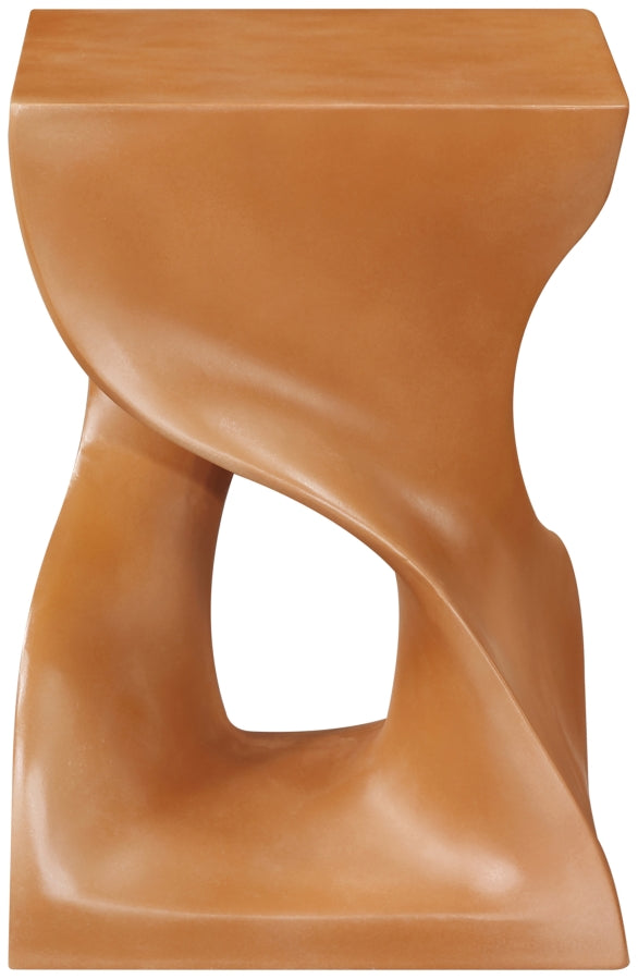 Jula Concrete End Table in Terracotta - 626Terracotta-ET