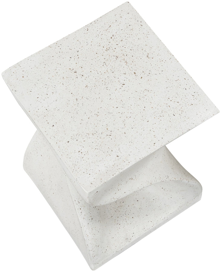 Jula Concrete End Table in Terrazzo - 626Trzo-ET