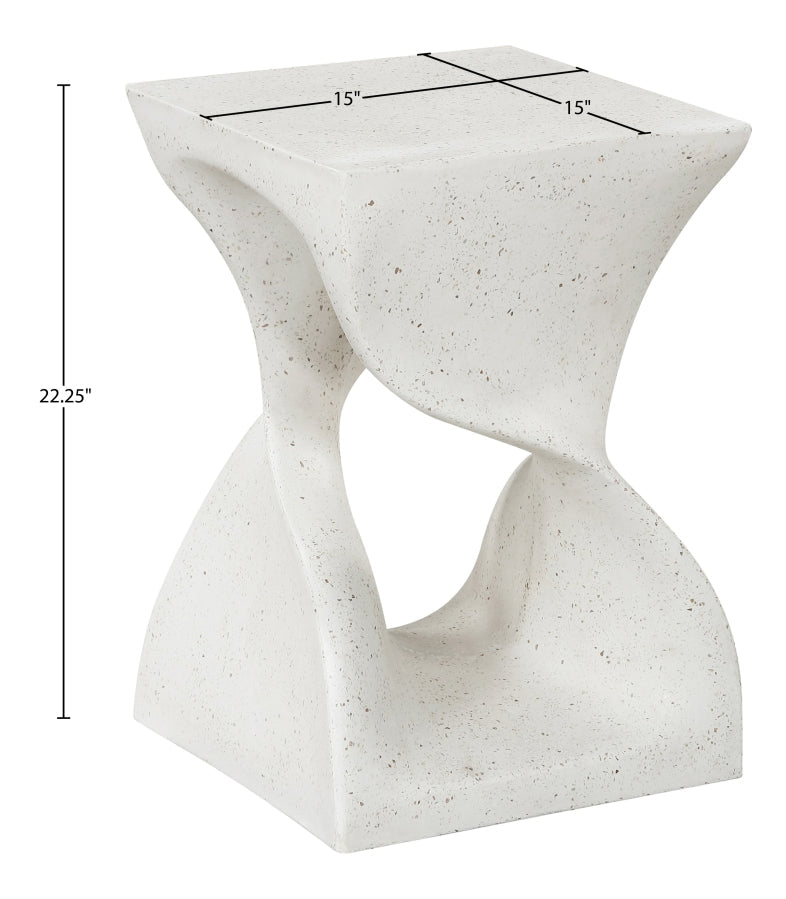 Jula Concrete End Table in Terrazzo - 626Trzo-ET