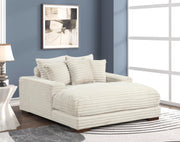 Julia - Beige Chaise Lounge with Two Cup Holder, USB Type-C - L723-CH