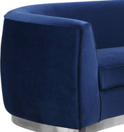 Julian 70.5" Velvet Upholstered Loveseat in Blue - 621Navy-L