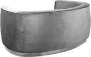 Julian 70.5" Velvet Upholstered Loveseat in Grey - 621Grey-L