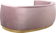 Julian 91.5" Velvet Upholstered Sofa in Pink - 620Pink-S