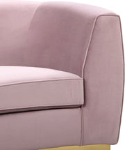 Julian 91.5" Velvet Upholstered Sofa in Pink - 620Pink-S
