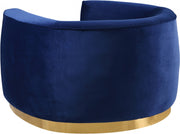 Julian Velvet Upholstered Chair in Blue - 620Navy-C