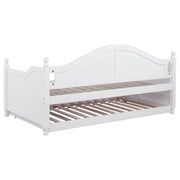 Julie Ann Wood Twin Daybed with Trundle White - 300053