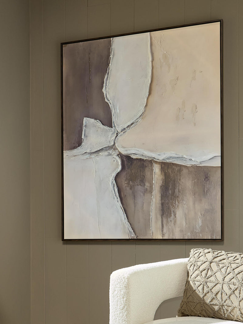 Junward Brown/Tan/White Wall Art - A8000461